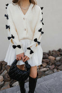 Mademoiselle Bow Sleeve Cardigan-Cardigans-Rae Collective, Women's Online Fashion Boutique Located in Phoenix, Arizona (Scottsdale Area)