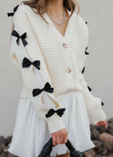 Mademoiselle Bow Sleeve Cardigan-Cardigans-Rae Collective, Women's Online Fashion Boutique Located in Phoenix, Arizona (Scottsdale Area)