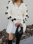 Mademoiselle Bow Sleeve Cardigan-Cardigans-Rae Collective, Women's Online Fashion Boutique Located in Phoenix, Arizona (Scottsdale Area)
