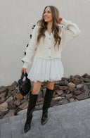 Mademoiselle Bow Sleeve Cardigan-Cardigans-Rae Collective, Women's Online Fashion Boutique Located in Phoenix, Arizona (Scottsdale Area)