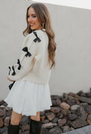 Mademoiselle Bow Sleeve Cardigan-Cardigans-Rae Collective, Women's Online Fashion Boutique Located in Phoenix, Arizona (Scottsdale Area)