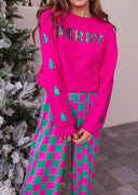 Merry Trees Lane Sequin Knit Sweater-Sweaters-Rae Collective, Women's Online Fashion Boutique Located in Phoenix, Arizona (Scottsdale Area)