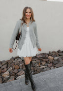 Mon Cherie Knit Bow-Front Cardigan-Cardigans-Rae Collective, Women's Online Fashion Boutique Located in Phoenix, Arizona (Scottsdale Area)