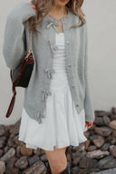 Mon Cherie Knit Bow-Front Cardigan-Cardigans-Rae Collective, Women's Online Fashion Boutique Located in Phoenix, Arizona (Scottsdale Area)
