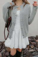 Mon Cherie Knit Bow-Front Cardigan-Cardigans-Rae Collective, Women's Online Fashion Boutique Located in Phoenix, Arizona (Scottsdale Area)