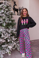 Pink Parade Sequined Nutcracker Knit Sweater-Sweaters-Rae Collective, Women's Online Fashion Boutique Located in Phoenix, Arizona (Scottsdale Area)