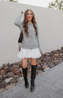 Mon Cherie Knit Bow-Front Cardigan-Cardigans-Rae Collective, Women's Online Fashion Boutique Located in Phoenix, Arizona (Scottsdale Area)