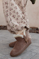 LANA- Faux Sherpa Buckle Boots