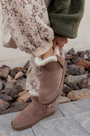 LANA- Faux Sherpa Buckle Boots