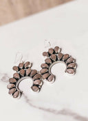 Lasso Luxe Horseshoe Stone Earrings-Stud Earrings-Rae Collective, Women's Online Fashion Boutique Located in Phoenix, Arizona (Scottsdale Area)
