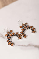 Lasso Luxe Horseshoe Stone Earrings-Stud Earrings-Rae Collective, Women's Online Fashion Boutique Located in Phoenix, Arizona (Scottsdale Area)
