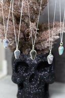 Coffin Stone Slabs-Chain Necklaces-Rae Collective, Women's Online Fashion Boutique Located in Phoenix, Arizona (Scottsdale Area)