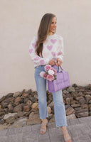 Hearts Galore Luxe Pearl Detail Sweater-Sweaters-Krush Kandy, Women's Online Fashion Boutique Located in Phoenix, Arizona (Scottsdale Area)