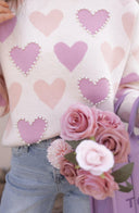 Hearts Galore Luxe Pearl Detail Sweater-Sweaters-Rae Collective, Women's Online Fashion Boutique Located in Phoenix, Arizona (Scottsdale Area)