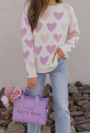 Hearts Galore Luxe Pearl Detail Sweater-Sweaters-Krush Kandy, Women's Online Fashion Boutique Located in Phoenix, Arizona (Scottsdale Area)