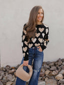 Hearts Galore Luxe Pearl Detail Sweater-Sweaters-Rae Collective, Women's Online Fashion Boutique Located in Phoenix, Arizona (Scottsdale Area)