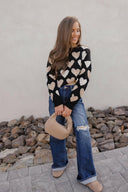 Hearts Galore Luxe Pearl Detail Sweater-Sweaters-Rae Collective, Women's Online Fashion Boutique Located in Phoenix, Arizona (Scottsdale Area)
