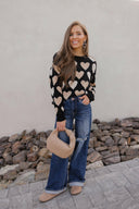 Hearts Galore Luxe Pearl Detail Sweater-Sweaters-Rae Collective, Women's Online Fashion Boutique Located in Phoenix, Arizona (Scottsdale Area)