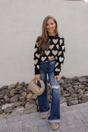 Hearts Galore Luxe Pearl Detail Sweater-Sweaters-Rae Collective, Women's Online Fashion Boutique Located in Phoenix, Arizona (Scottsdale Area)