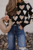 Hearts Galore Luxe Pearl Detail Sweater-Sweaters-Rae Collective, Women's Online Fashion Boutique Located in Phoenix, Arizona (Scottsdale Area)