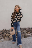 Hearts Galore Luxe Pearl Detail Sweater-Sweaters-Rae Collective, Women's Online Fashion Boutique Located in Phoenix, Arizona (Scottsdale Area)