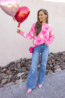 Hearts Galore Luxe Pearl Detail Sweater-Sweaters-Rae Collective, Women's Online Fashion Boutique Located in Phoenix, Arizona (Scottsdale Area)