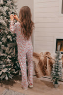 Pink Santa Claus Striped Lounge Set-2 Piece Outfit Sets-Rae Collective, Women's Online Fashion Boutique Located in Phoenix, Arizona (Scottsdale Area)