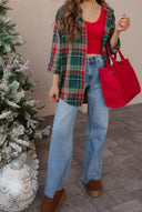 Mandy Plaid Button Up Long Sleeve Shirt-Long Sleeve Tops-Rae Collective, Women's Online Fashion Boutique Located in Phoenix, Arizona (Scottsdale Area)