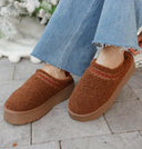 Fireside Kicks Sherpa Faux Fur Lined Slippers-Slippers-Rae Collective, Women's Online Fashion Boutique Located in Phoenix, Arizona (Scottsdale Area)