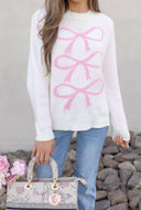 Lovely Luxe Viscose Bow Sweater-Sweaters-Krush Kandy, Women's Online Fashion Boutique Located in Phoenix, Arizona (Scottsdale Area)