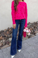 Risen Harper Wide Leg Flare Jeans-Jeans-Krush Kandy, Women's Online Fashion Boutique Located in Phoenix, Arizona (Scottsdale Area)