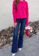 Risen Harper Wide Leg Flare Jeans-Jeans-Rae Collective, Women's Online Fashion Boutique Located in Phoenix, Arizona (Scottsdale Area)