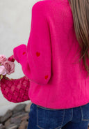 Forever Yours Heart Embroidery Sweater-Sweaters-Rae Collective, Women's Online Fashion Boutique Located in Phoenix, Arizona (Scottsdale Area)