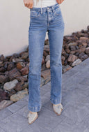 Sunset Highways Tummy Control Bootcut Vervet Jeans ( PLUS / REG)-Jeans-Rae Collective, Women's Online Fashion Boutique Located in Phoenix, Arizona (Scottsdale Area)