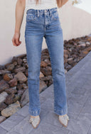 Sunset Highways Tummy Control Bootcut Vervet Jeans ( PLUS / REG)-Jeans-Rae Collective, Women's Online Fashion Boutique Located in Phoenix, Arizona (Scottsdale Area)