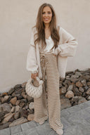 Contrast Open Front Dropped Shoulder Cardigan-Cardigan-Krush Kandy, Women's Online Fashion Boutique Located in Phoenix, Arizona (Scottsdale Area)