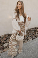 Contrast Open Front Dropped Shoulder Cardigan-Cardigan-Krush Kandy, Women's Online Fashion Boutique Located in Phoenix, Arizona (Scottsdale Area)
