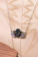 Moonstone Coffin Cluster Stone Necklace-Chain Necklaces-Rae Collective, Women's Online Fashion Boutique Located in Phoenix, Arizona (Scottsdale Area)