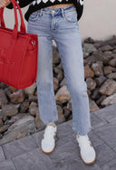 Vintage Charm Low Rise Straight-Leg Denim PLUS/REG-Jeans-Rae Collective, Women's Online Fashion Boutique Located in Phoenix, Arizona (Scottsdale Area)