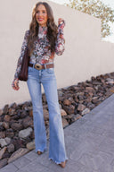 Indie Petals Floral Mesh Top-Long Sleeve Tops-Rae Collective, Women's Online Fashion Boutique Located in Phoenix, Arizona (Scottsdale Area)