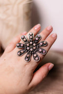 Flower Garden Jumbo Stone Ring-Rae Collective, Women's Online Fashion Boutique Located in Phoenix, Arizona (Scottsdale Area)