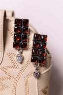 Amber Kandy Bar & Crystal Earrings-Drop Earrings-Rae Collective, Women's Online Fashion Boutique Located in Phoenix, Arizona (Scottsdale Area)