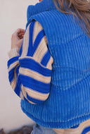 The Ridge Zip-Up Padded Corduroy Puffer Vest S-3X EXCLUSIVE-Vests-Rae Collective, Women's Online Fashion Boutique Located in Phoenix, Arizona (Scottsdale Area)