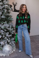 Frosted Pines Christmas Tree Sweater-Sweaters-Rae Collective, Women's Online Fashion Boutique Located in Phoenix, Arizona (Scottsdale Area)