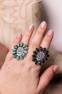 Sugar Skull Pendant & Ring-Cluster Rings-Rae Collective, Women's Online Fashion Boutique Located in Phoenix, Arizona (Scottsdale Area)