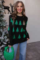 Frosted Pines Christmas Tree Sweater-Sweaters-Rae Collective, Women's Online Fashion Boutique Located in Phoenix, Arizona (Scottsdale Area)