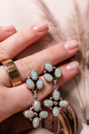 Stone Drop Cluster Earrings-Stud Earrings-Rae Collective, Women's Online Fashion Boutique Located in Phoenix, Arizona (Scottsdale Area)