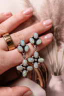 Stone Drop Cluster Earrings-Stud Earrings-Rae Collective, Women's Online Fashion Boutique Located in Phoenix, Arizona (Scottsdale Area)