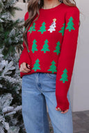 Frosted Pines Christmas Tree Sweater-Sweaters-Rae Collective, Women's Online Fashion Boutique Located in Phoenix, Arizona (Scottsdale Area)