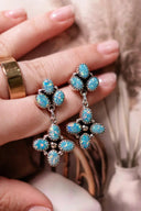 Stone Drop Cluster Earrings-Stud Earrings-Rae Collective, Women's Online Fashion Boutique Located in Phoenix, Arizona (Scottsdale Area)